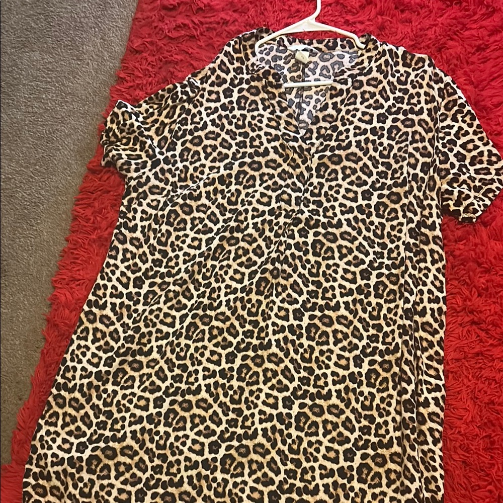 H&M Leopard Print Dress - Brown and Black